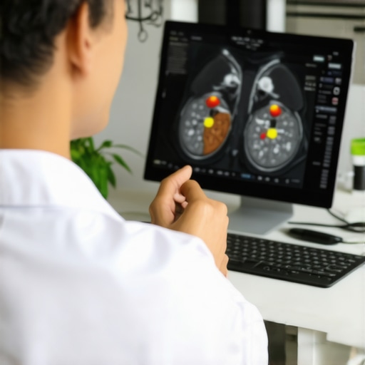 A patient and healthcare provider engaging in a virtual consultation about advanced diagnostics