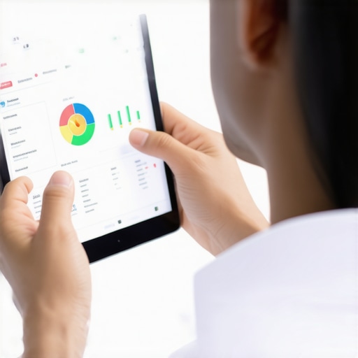 Individual analyzing health data on a tablet, highlighting the importance of data-driven wellness