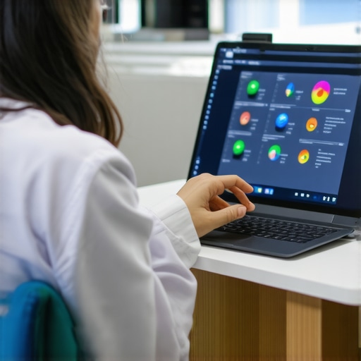 Doctor consulting with patient via telehealth about lab results and vaccination strategies