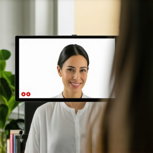 Doctor discussing lab results on a virtual platform with a patient