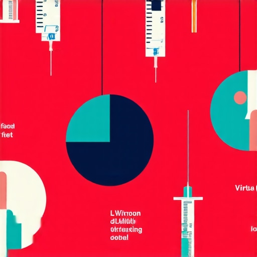 Infographic illustrating the connection between telehealth, lab tests, and vaccinations in personalized wellness