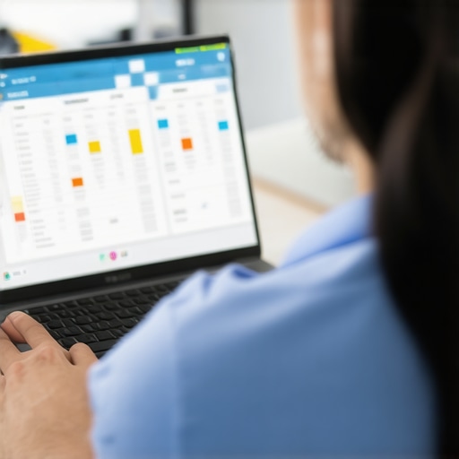 Person consulting with a healthcare provider through a laptop while viewing lab test results for vaccination planning.