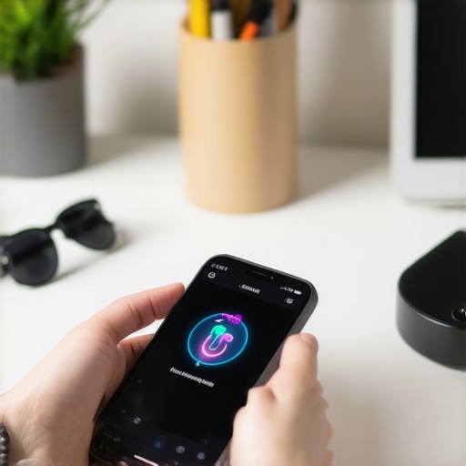 Person managing health data on smartphone with wearable devices