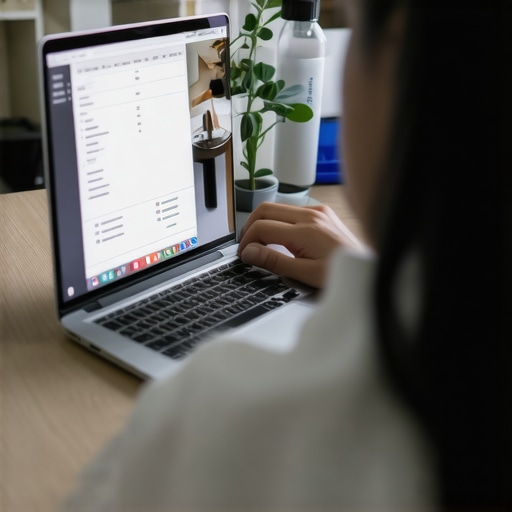 Person on computer screen during telehealth appointment discussing health testing and vaccination plans.