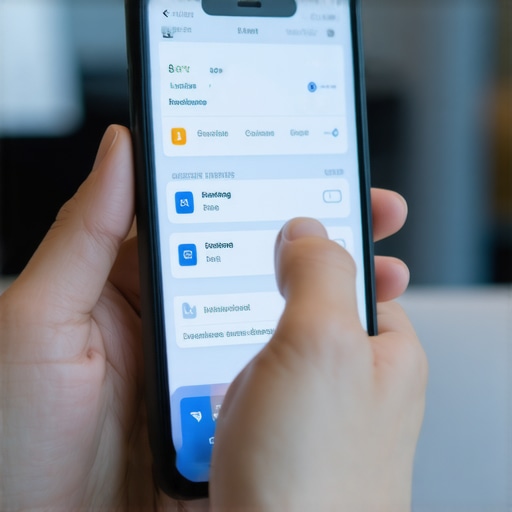 Person reviewing health data on smartphone with lab results.