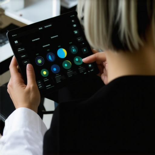 Individual analyzing health data on a digital device