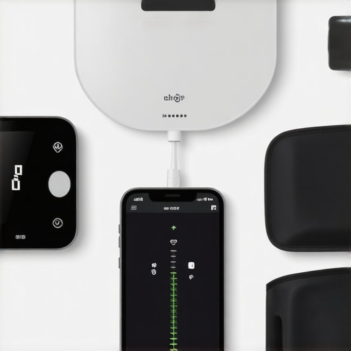 Reliable at-home health tools for long-term monitoring Display of digital bathroom scale and blood pressure monitor synced with smartphone app