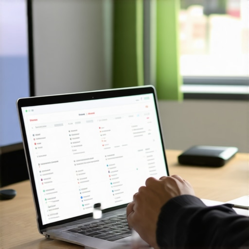 Person coordinating health records and appointments on a laptop to maintain wellness routines.