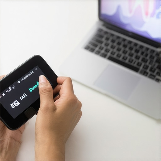 Digital Health Monitoring Tools for Wellness Person reviewing health data and lab results on devices