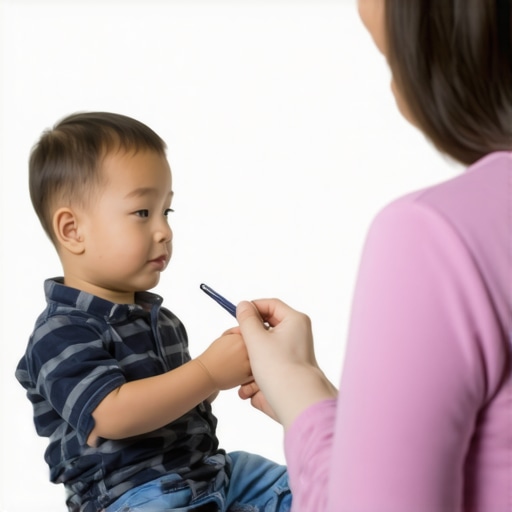 Parent organizing vaccination and lab tests for child using digital tools