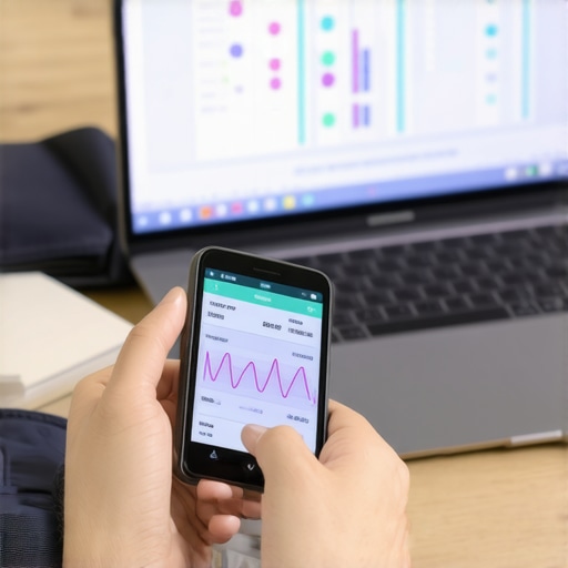 Remote Health Monitoring Setup Individual tracking health data with connected devices for telehealth