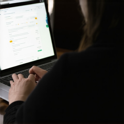 Person analyzing medical data on a digital device with a healthcare provider for personalized health management.