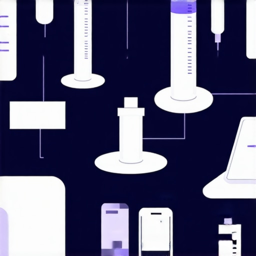 Illustration of interconnected devices and data charts representing personalized health management.