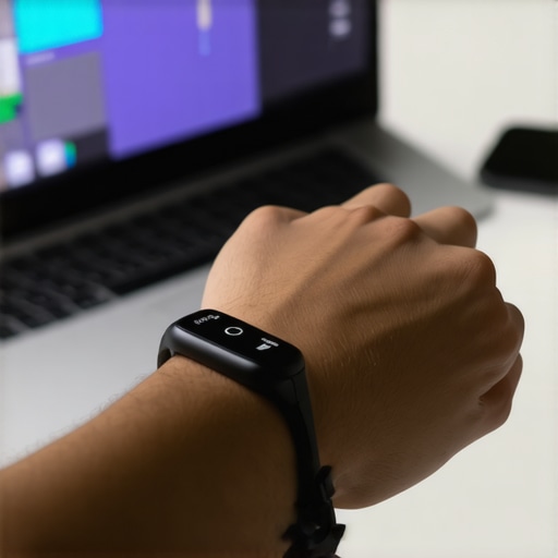 Digital health tools for wellness Person tracking health data with wearable device and computer