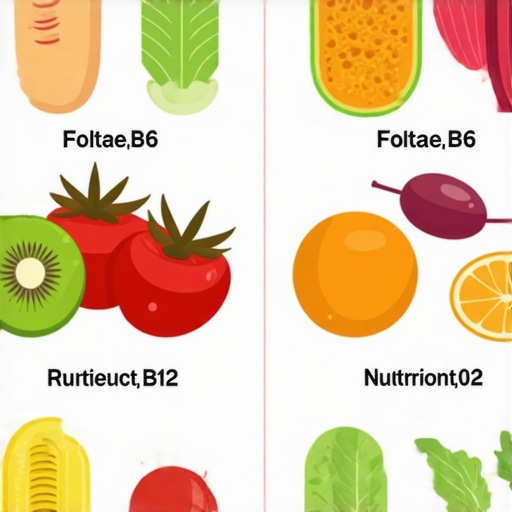 Foods to Lower Homocysteine Naturally Infographic of leafy greens, eggs, meats, and dairy highlighting nutrient content for homocysteine reduction