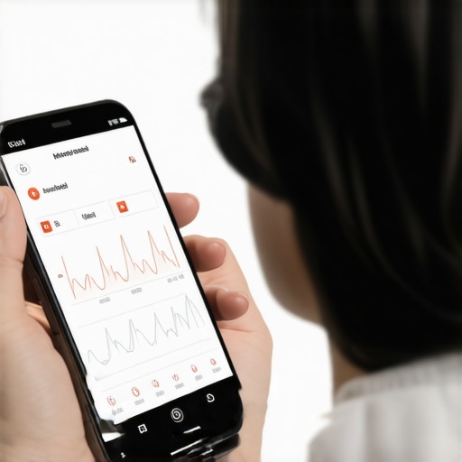 Person tracking health metrics with wearable device and smartphone