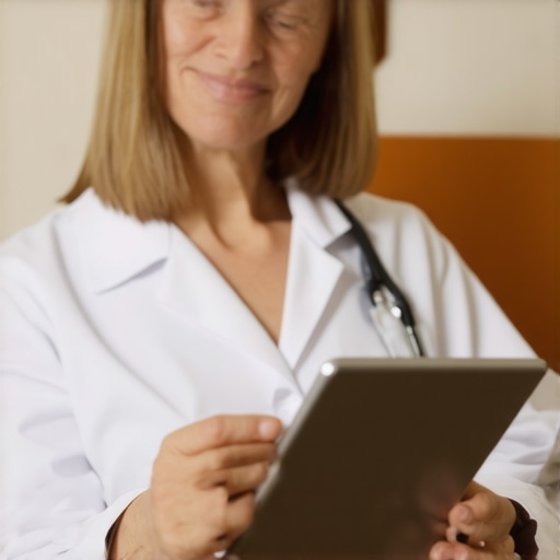 Parent arranging digital vaccination records on a tablet.