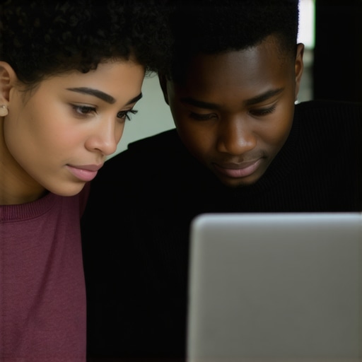 A parent and teen engaging with a healthcare provider via a laptop in a comfortable home setting.