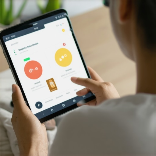 Person engaging in a virtual medical consultation on their tablet to manage asthma