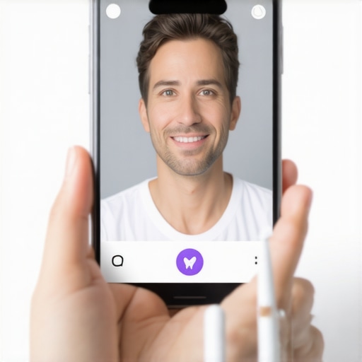 Virtual Dental Consultation Person speaking to a dentist via smartphone about tooth pain.