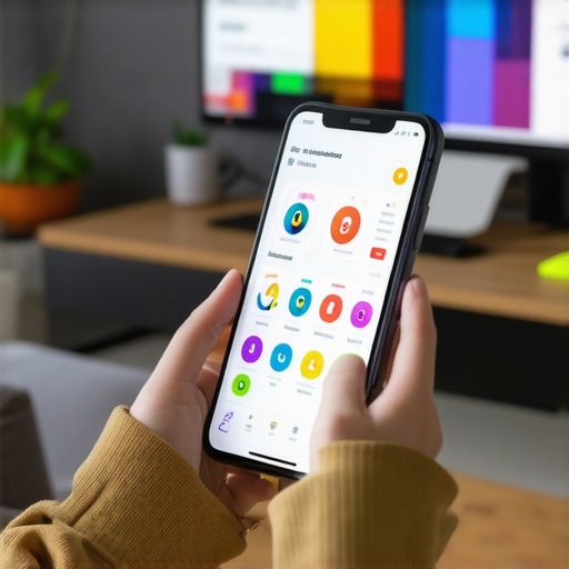 Person using a smartphone health application to track immunity and metabolic lab results.