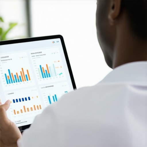 A person reviewing detailed health marker trends on a tablet to move beyond standard lab results.