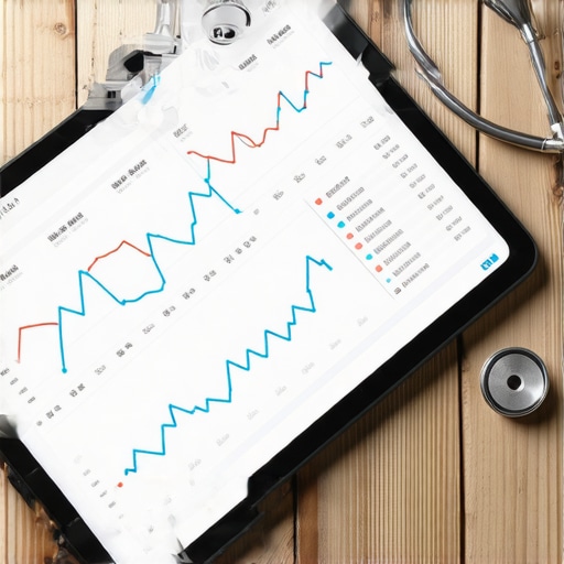 A digital display of medical lab markers and health analytics.