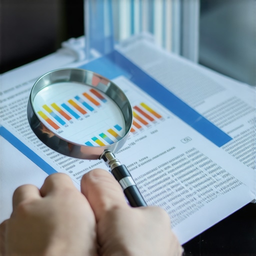 Analyzing Nuanced Lab Results for Optimal Health A magnifying glass highlighting specific markers on a medical lab report to show the importance of optimal versus normal ranges.