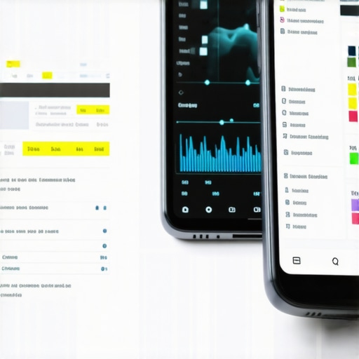 Analyzing medical lab reports and telehealth data A medical report showing biomarkers next to a smartphone with a telehealth app.