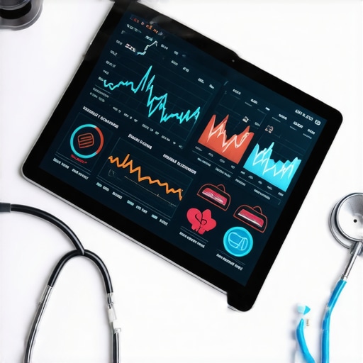 Detailed Digital Health Dashboard A modern digital interface showing detailed health metrics and laboratory markers for personalized wellness tracking.