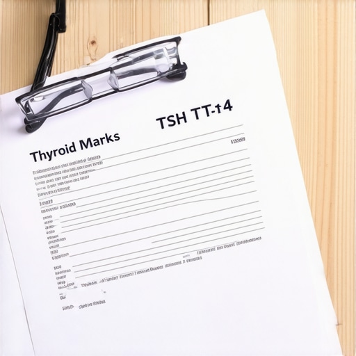 A clinical lab report showing TSH and Free T3 results for metabolic health evaluation.