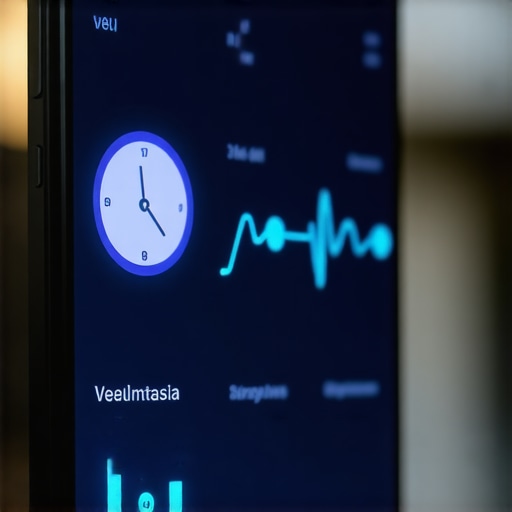 A smartphone screen displaying medical laboratory results and health timing data