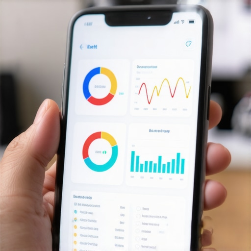 Close-up of a health app on a smartphone showing data trends and medical markers.