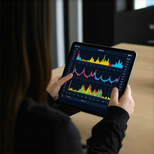A person reviewing health data and lab trends on a tablet for preventive maintenance.