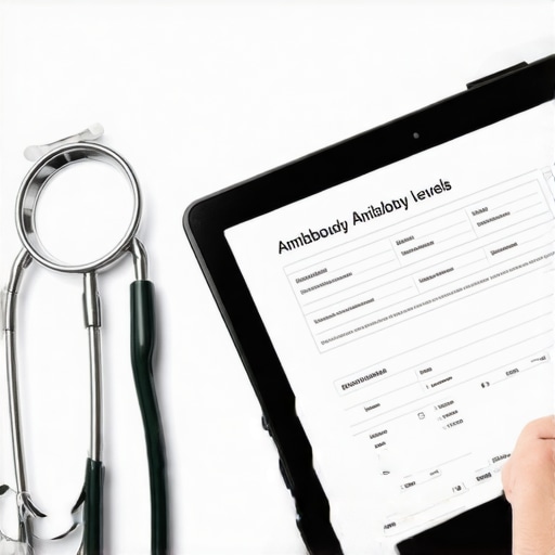 Close up of a medical lab report used for vaccination planning