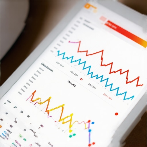 A digital tablet showing a health dashboard with long-term trends for ApoB and fasting insulin levels.