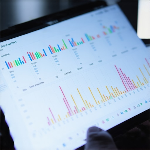 Digital health dashboard showing blood marker trends over time.