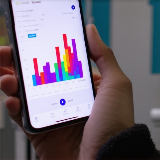 A person reviewing their personalized blood test data on a smartphone app.
