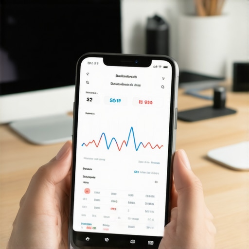 A smartphone displaying a wellness dashboard with biometric trend graphs and lab results.