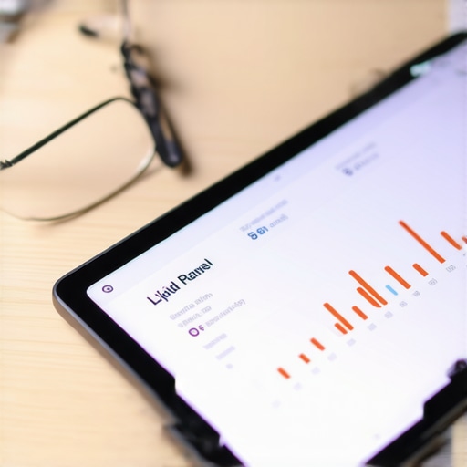 Modern Digital Lipid Panel Results A digital health report displaying blood work results and lipid markers on a tablet screen.