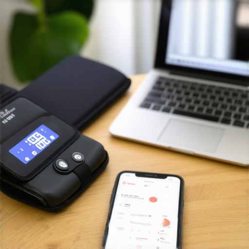 Personal health tech stack including blood pressure monitor and telehealth app