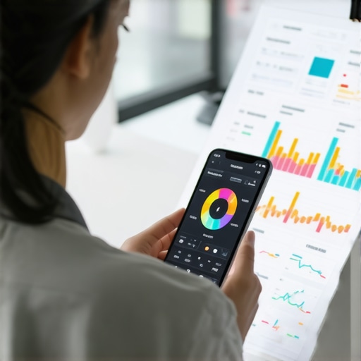 Monitoring Long Term Wellness Results via Digital Tools Digital health dashboard showing gut health and wellness markers on a mobile device.