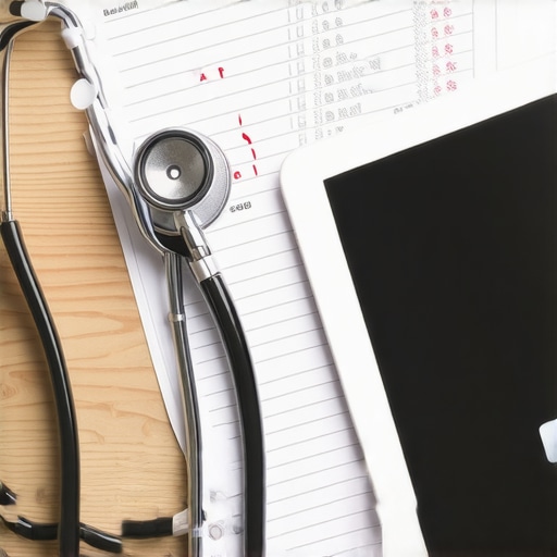 Close-up of lab results and telehealth interface for advanced wellness tracking