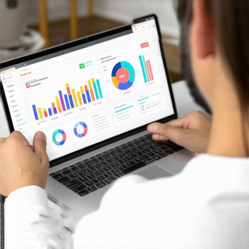 Digital health dashboard showing metabolic markers and lab results for longevity planning.