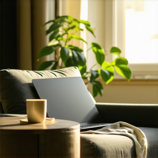 Setting the Stage for Successful Virtual Care A cozy and private home environment optimized for virtual health consultations.