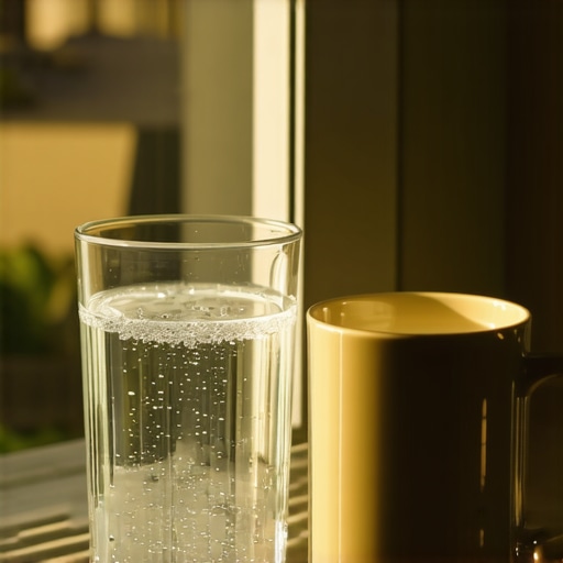 Start your day with light instead of caffeine Morning sunlight and water representing natural cortisol regulation