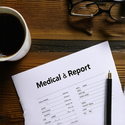 The hidden impact of coffee on lab results A medical lab report next to a cup of coffee and glasses