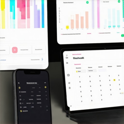 Digital health dashboard tracking lab results and wellness progress