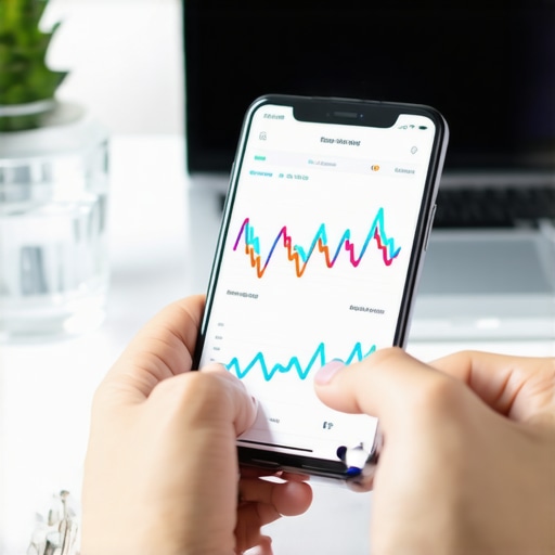 A person reviewing health data trends and lab results on a mobile device.