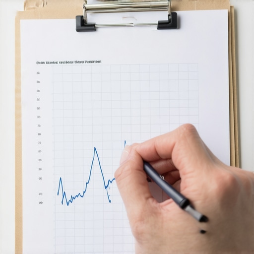 Detailed view of a medical lab report showing declining health markers.